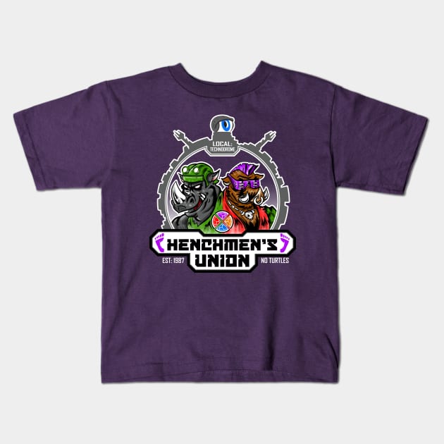 Henchmen's Union: Technodrome Kids T-Shirt by mannycartoon